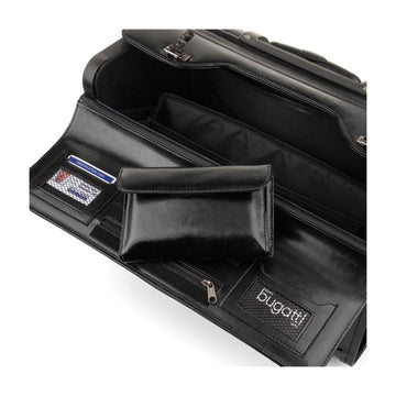 STEBCO Catalog Case On Wheels, Leather, 19 X 9 X 15-1-2, Black freeshipping - TVN Wholesale